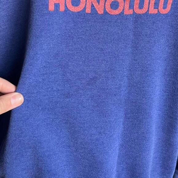 VTG 90S BLUE HARD ROCK CAFE HONOLULU SWEATSHIRT - Picture 8 of 8